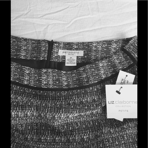 NEW Liz Claiborne Petite Tweed Pencil Skirt – Size 8P – NWT - Picture 3 of 4